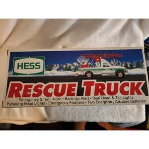 Hess 1994 Emergency Rescue Truck New In Box Complete Hess Corporation